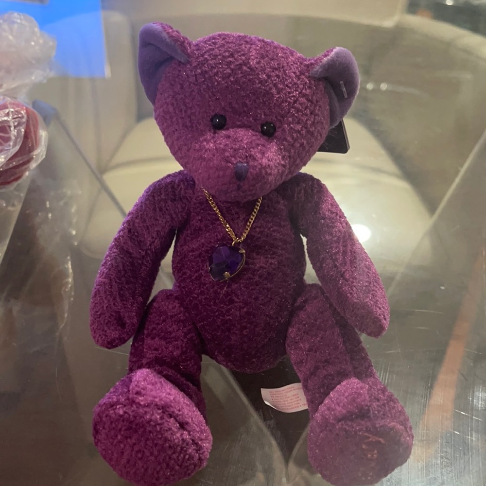 February Bear of the month Amethyst Russ NWT